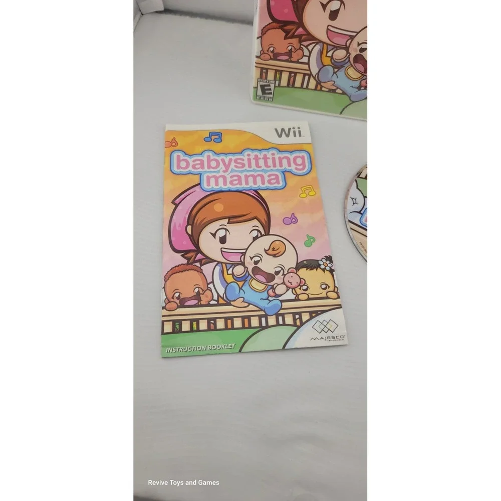 Babysitting Mama Nintendo Wii, 2010 CIB Complete Tested and Working No Baby Doll